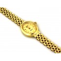 Złoty zegarek damski owalny GENEVE